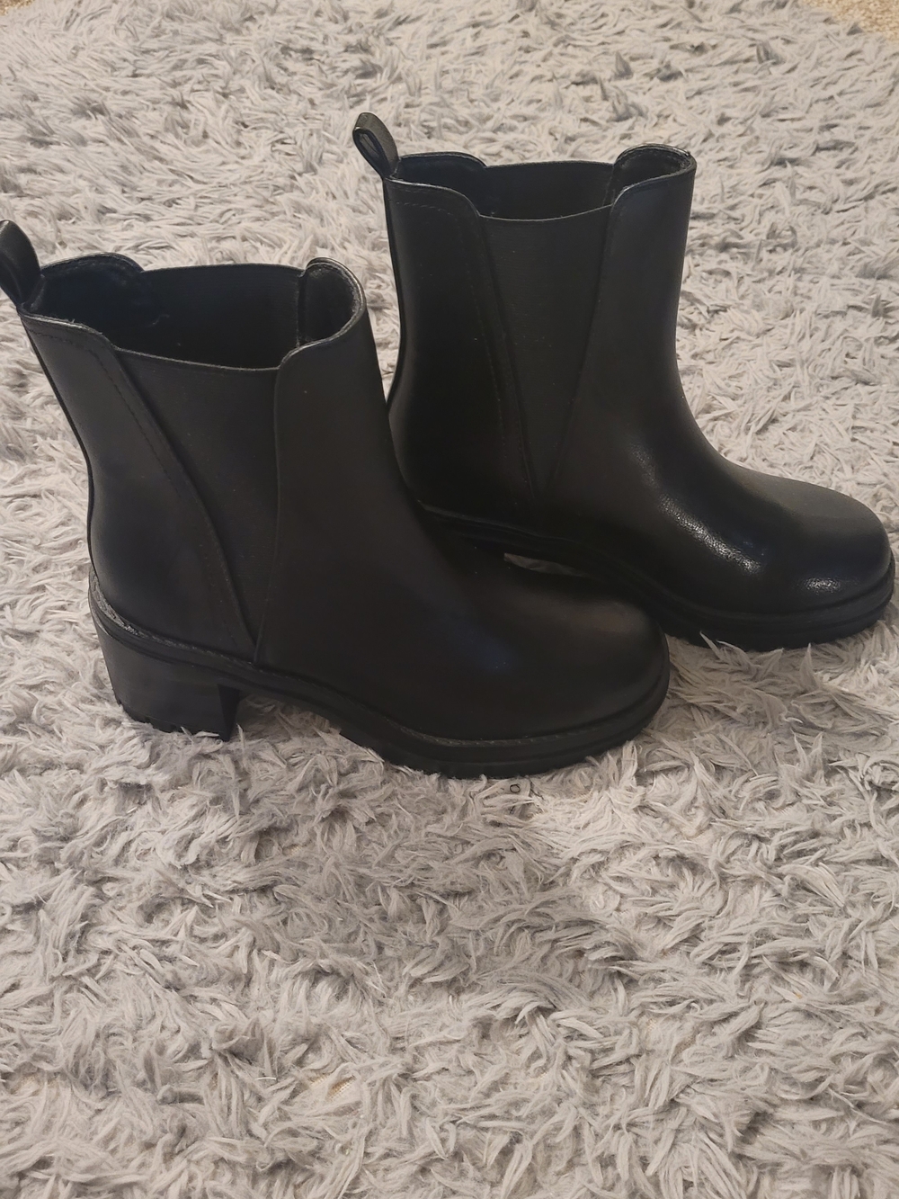 MIA Black Chelsea Platform Ankle Boots